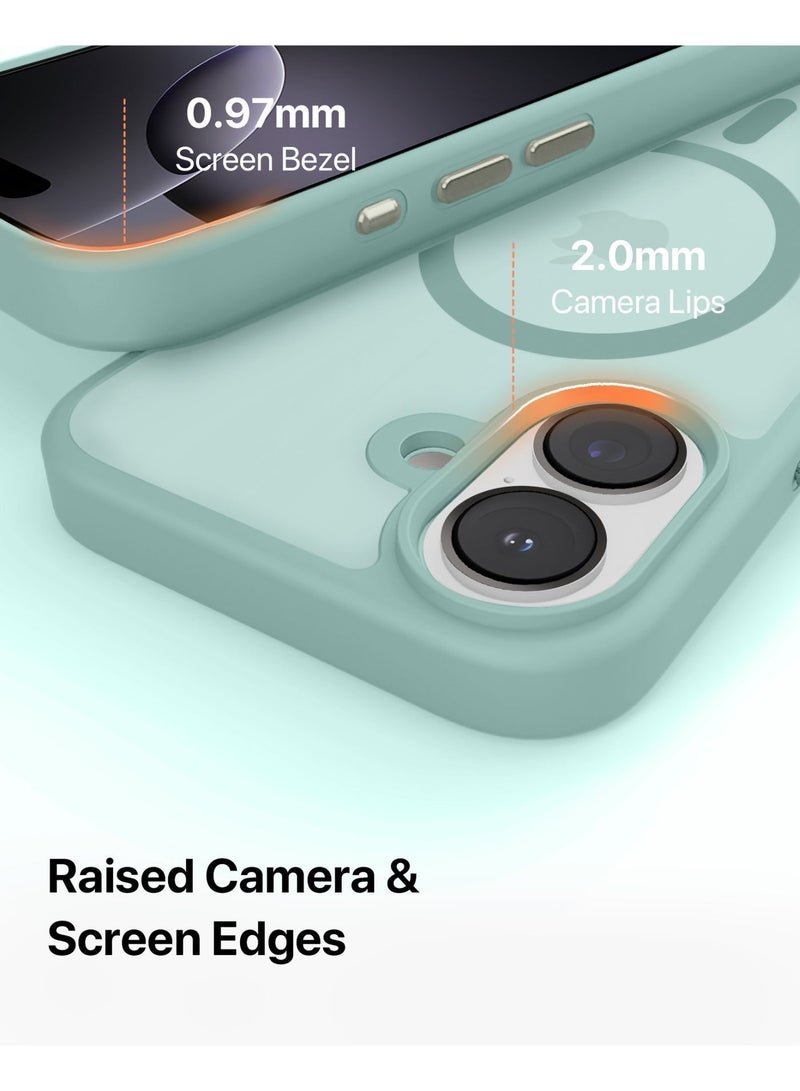 INFINYTY iPhone 16 Case– Gleam Series (Teal) Hybrid Matte Finish, Seamless Color Match, MagSafe Compatible, Mil. Grade Drop-Tested, Air Cushion Corners, Soft Touch, Scratch-Resistant - Image 4